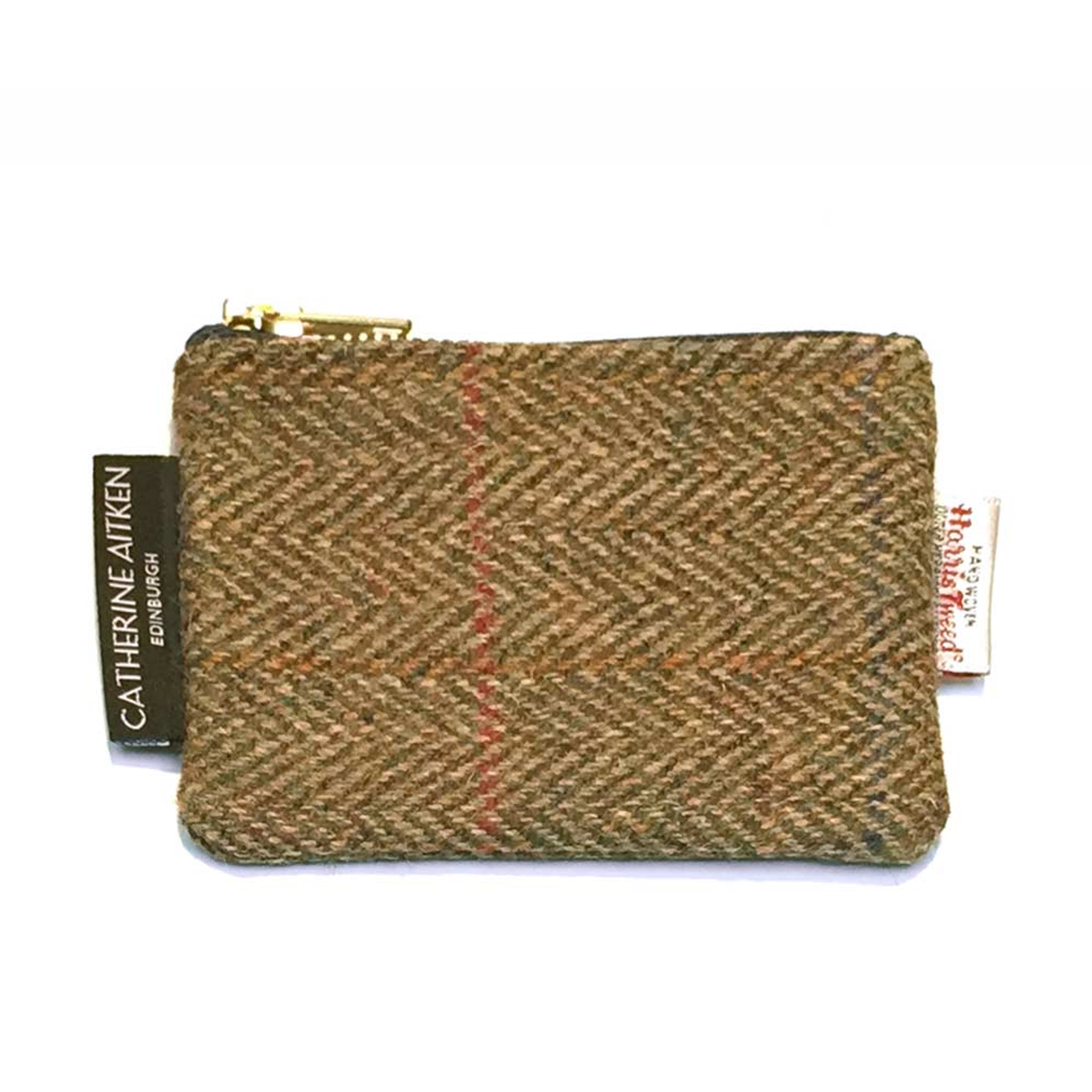 Harris Tweed Small Zipper Bag